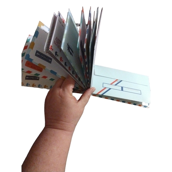 Letters to Self Journal Chronicle Book Hardcover Unique Reflective Postage Theme - Picture 5 of 12